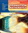 Transition Mathematics Teacher's Edition Volume 2