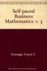 SelfPaced Business Mathematics Volume
