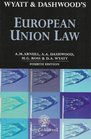 Wyatt and Dashwood European Union Law