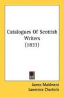 Catalogues Of Scottish Writers