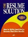 The Resume Solution How to Write