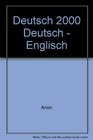 Deutsch 2000 Glossar 1 DeutschEnglisch
