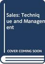 Sales Technique and Management