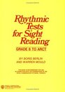Rhythmic Tests for Sight Reading
