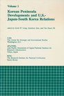 Korean Peninsula Developments and USJapanSouth Korea Relations