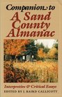 Companion to A Sand County Almanac  Interpretive and Critical Essays