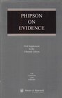 Phipson on Evidence 1st Supplement to the 15th Edition