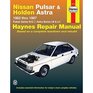 Nissan Pulsar  Holden Astra Service and Repair Manual