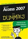 Access 2007 Fur Dummies