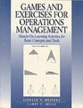 Games and Exercises for Operations Management HandsOn Learning Activities for Basic Concepts and Tools
