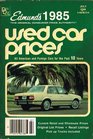 Edmunds 1985 Used Car Price Guide