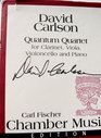 David Carlson Quantum Quartet for Clarinet Viola Violoncello and Piano