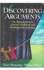 Discovering Arguments Introduction  Writers Guide Research