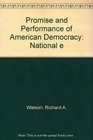 Promise and Performance of American Democracy National e