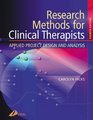 Research Methods for Clinical Therapists  Applied Project Design and Analysis