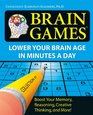 BRAIN GAMES # 1 (LOWER YOUR BRAIN AGE IN MINUTES A DAY, FIRST PRINT)