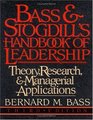 Bass  Stogdill's Handbook of Leadership