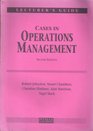 Cases in Operations Management Instructor's Manual