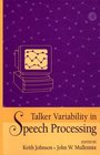 Talker Variability in Speech Processing