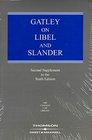 Gatley on Libel and Slander Mainwork and Supplement