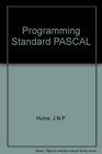 Programming Standard Pascal