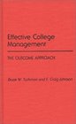 Effective College Management The Outcome Approach