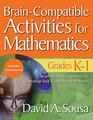 BrainCompatible Activities for Mathematics Grades K1