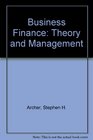 Business Finance Theory and Management