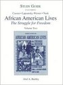 Study Guide to Accompany African American Lives The Struggle for Freedom Vol 1