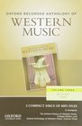 Oxford Recorded Anthology of Western Music Volume Three The Twentieth Century 2 CDs