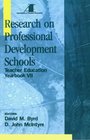 Research on Professional Development Schools Teacher Education Yearbook VII