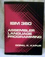 I B M 360 Assembler Language Programming