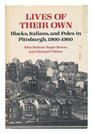 Lives of Their Own Blacks Italians and Poles in Pittsburgh 19001960