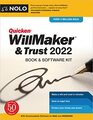 Quicken Willmaker  Trust 2022 Book  Software Kit