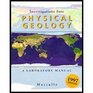 Investigations Into Physical Geology  A Laboratory Manual  No Maps