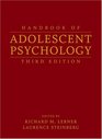 Handbook of Adolescent Psychology TwoVolume Set