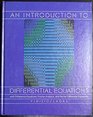An Introduction to Differential Equations With Difference Equations Fourier Series and Partial Differential Equations