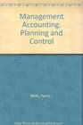 Management Accounting Planning and Control