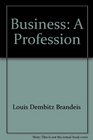 Business A Profession