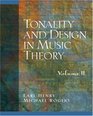 Tonality and Design in Music Theory Volume 2