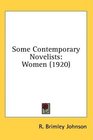 Some Contemporary Novelists Women