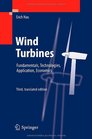 Wind Turbines Fundamentals Technologies Application Economics
