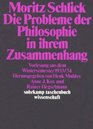 Die Probleme der Philosophie in ihrem Zusammenhang Vorlesung aus dem Wintersemester 1933/34