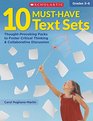 10 MustHave Text Sets ThoughtProvoking Packs to Foster Critical Thinking  Collaborative Discussion