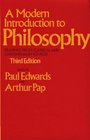 MODERN INTRODUCTION TO PHILOSOPHY, 3RD ED (Free Press Textbooks in Philosophy)
