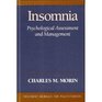 Insomnia Psychological Assessment and Management