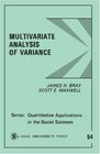 Multivariate Analysis of Variance (Quantitative Applications in the Social Sciences)