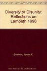 Diversity or Disunity Reflections on Lambeth 1998