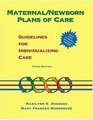 Maternal/Newborn Plans of Care Guidelines for Individualizing Care