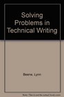 Solving Problems in Technical Writing